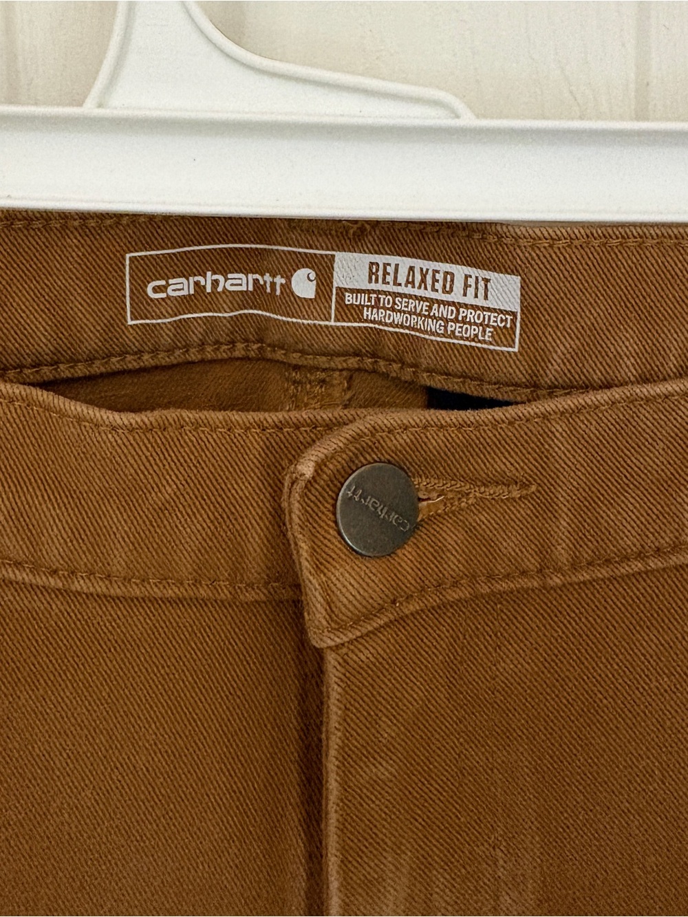 Carhartt Women’s Relaxed Fit Rugged Flex Twill Double-Front Work Pants - Picture 8 of 13